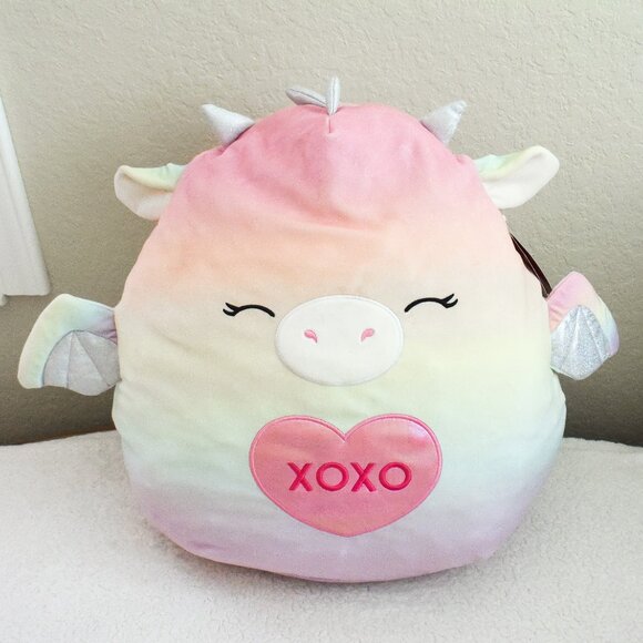 *Squishmallows* 2022 - 16" - Dragon "Duranza" Valentine's Special Edition - Picture 1 of 12